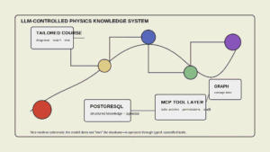 How to Build an LLM-Controlled Knowledge Database for Learning Advanced Physics